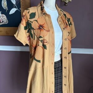 NWT Free People Maui Wowie Duster Kimono Duster Cardigan Shirt Size XS